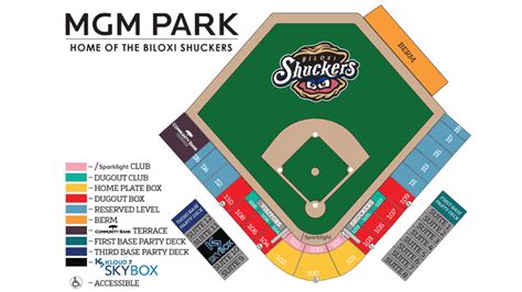 mgm park seating chart shuckers