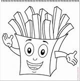 Fries Frietjes Captaincoloringbook sketch template