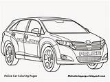 Coloring Pages Toyota Police Car Printable Getcolorings Surprising Print Color sketch template