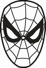 Spiderman Mask Coloring Spider Man Face Getdrawings sketch template