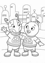 Coloring Backyardigans Pages Fun Posted Am sketch template