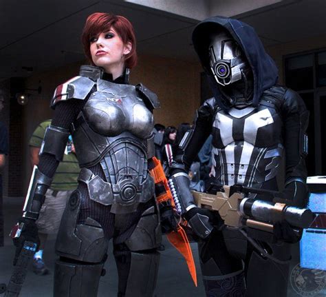 threshermaw mass effect miranda lawson and tali cosplay mass effect