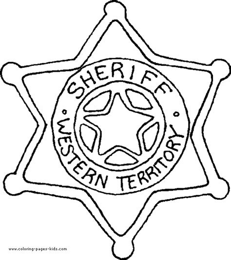 police badges coloring pages coloring home