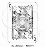 Playing Card Clipart King Royalty Diamonds Rf Illustrations Atstockillustration sketch template
