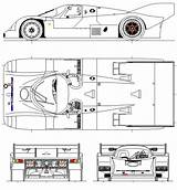 Porsche 962 Smcars Car Blueprints Drawings Mans Le Cars Rc Forum Prints sketch template