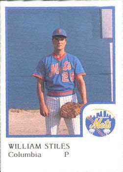 trading card   procards columbia mets  william stiles mets trading card