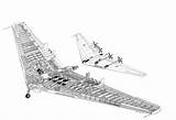 Yb Northrop Cutaway Xb Sobchak Bomber Delta Stealth sketch template