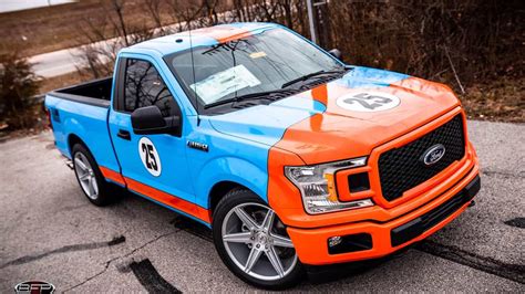 gulf livery ford performance racing heritage   ford   pickup