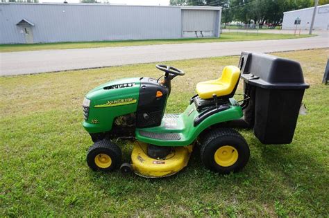 john deere model  automatic garden tractor lawn mower enclosed trailer yamaha atv