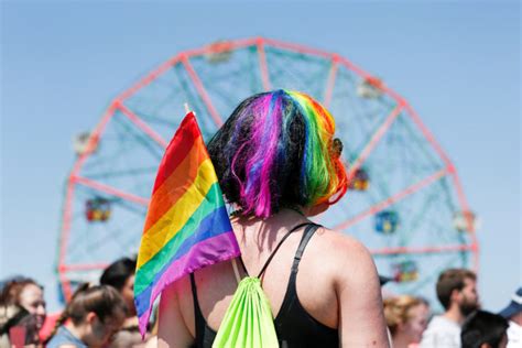 Print A Participant Wears A Lgbt Flag As People Take Part In The Annual
