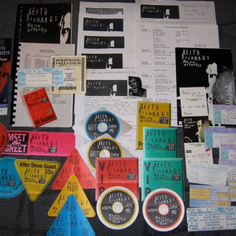 Various Backstage Passes Tickets Itineraries Collectionzz