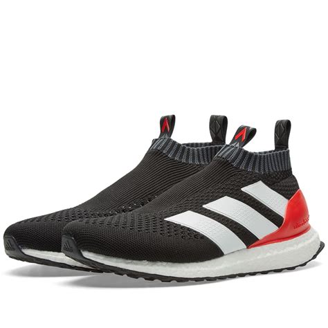 adidas ace  purecontrol ultra boost core black white red