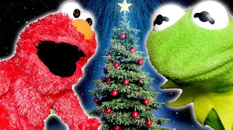 elmo  kermit  frogs holiday festivities youtube