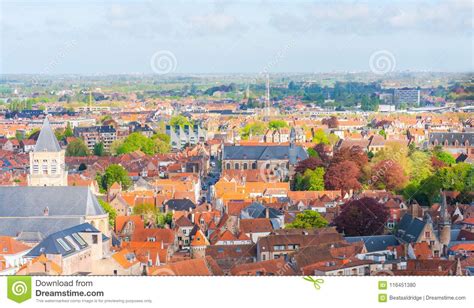 areal view  bruges belgium editorial image image  area famous
