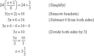 equations  fractions