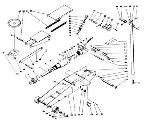 walker floor jack parts diagram