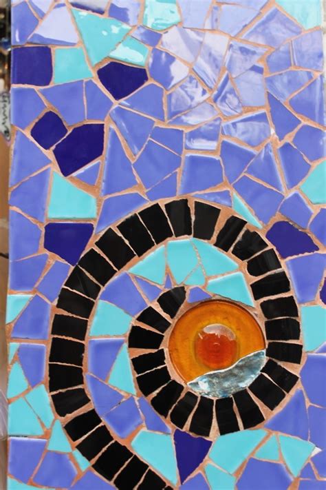 images  gaudi tile  pinterest roof tiles mosaics  spain