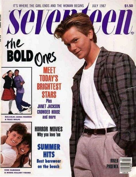 River Phoenix On The Cover Of Seventeen River Phoenix Seventeen