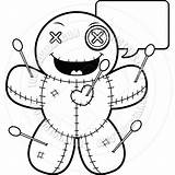 Voodoo Doll Drawings Cartoon Clip Dolls Clipart Coloring Talking Drawing Colouring Easy Vector Illustrations Tattoo Pages Choose Board Clipartmag Creepy sketch template