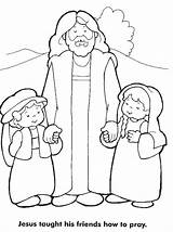 Praying Coloring Pages People Getcolorings Child sketch template