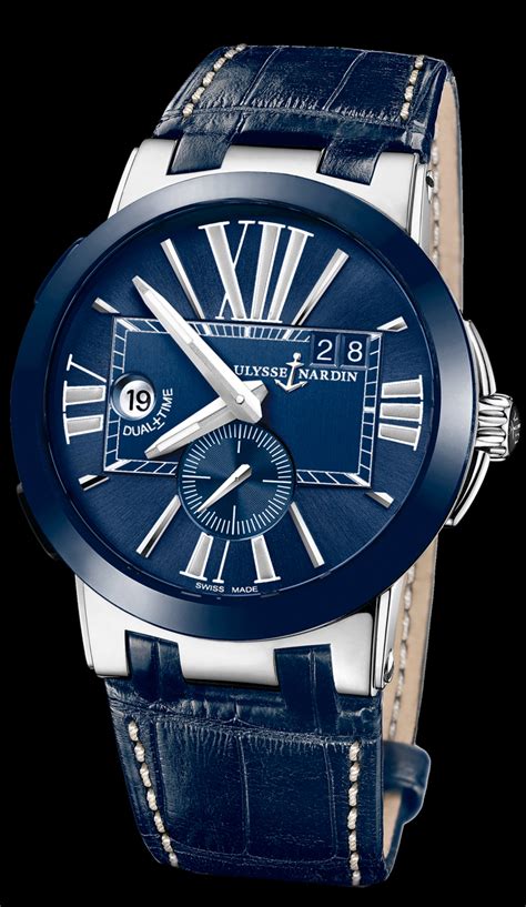 ulysse nardin executive dual time ref 243 00 43 exclusive timepieces