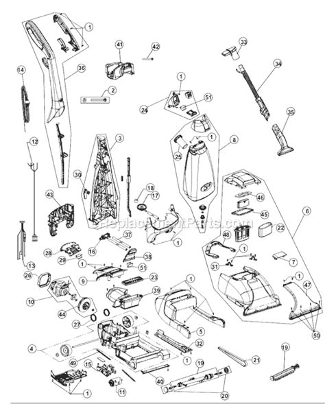 manual rug doctor parts diagram