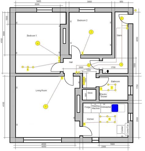 wiring diagram    bedroom flat wiring diagram