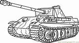 Tank Drawing Abrams Coloring Army German Panther M1 Getdrawings sketch template