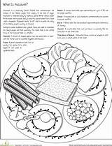 Passover Seder Plate Coloring Meal Kids Color Bible Crafts Pages Worksheets Jewish Education Moses Easter School Activities Fun Printable Worksheet sketch template