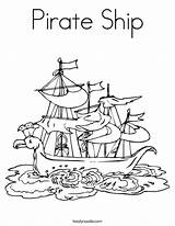 Coloring Pirate Ship Sea Worksheet Seas Sailed Stormy Skip Pirates Drawing Noodle Ahead Little Red Print Twisty Sailing Outline Twistynoodle sketch template