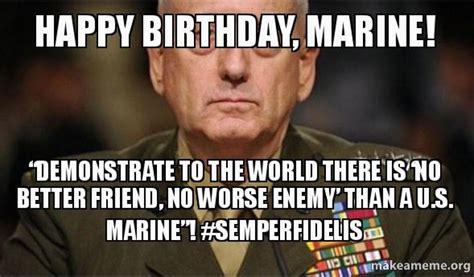Usmc Birthday Meme Happy Birthday Marine Demonstrate To