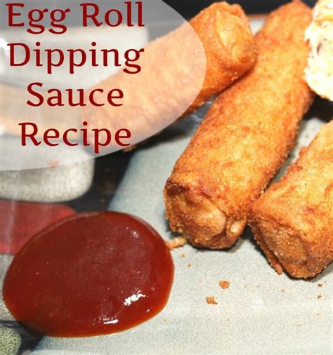 asian style cuisine and egg roll dipping sauce recipe