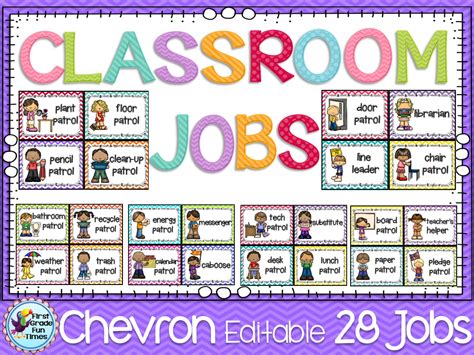 classroom jobs printables preschool classroom helper labels
