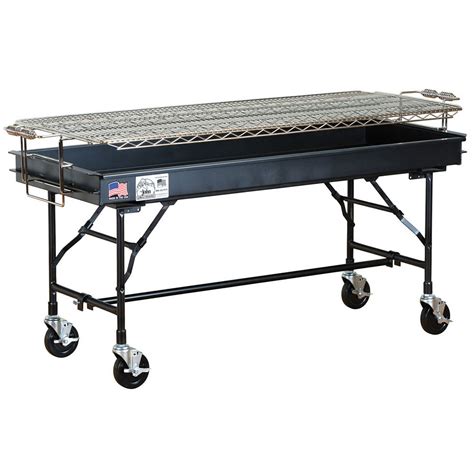 big johns grills rotisseries  fb  mobile charcoal commercial outdoor grill  painted finish
