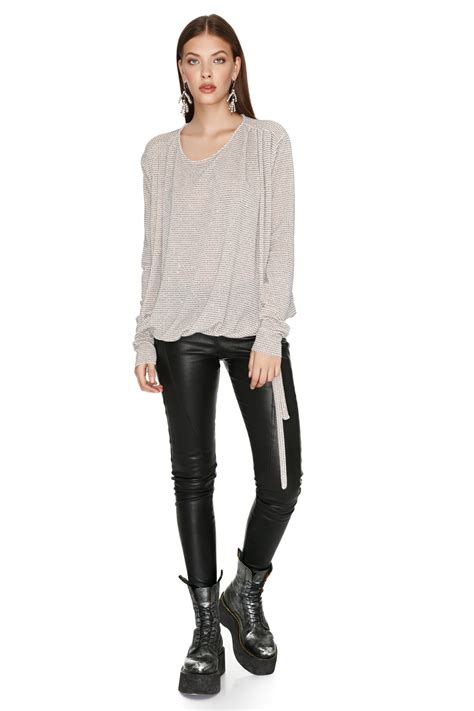 Skinny Black Leather Pants Pnk Casual