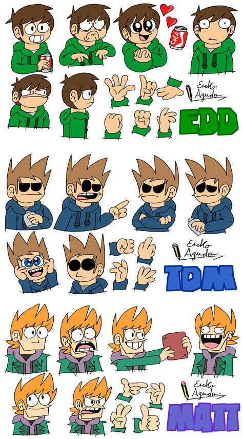 eddsworld   character sketches  enekocartoons  deviantart