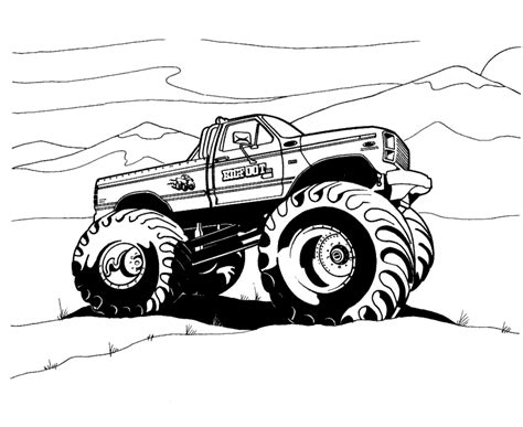 monster trucks coloring pages monster truck drawing monster truck jam