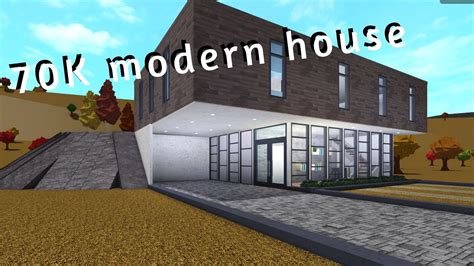bloxburg  modern house speedbuild youtube