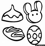 Easter Coloring Pages Buns Cross Colour Template Clipart Clipartbest Treats sketch template
