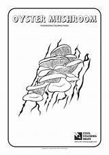 Coloring Mushroom Oyster Pages Cool Mushrooms Do Print sketch template