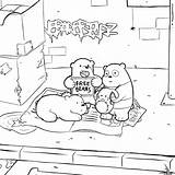 Bears Bare Coloring Pages Bear Polar Nom Printable Wonder sketch template