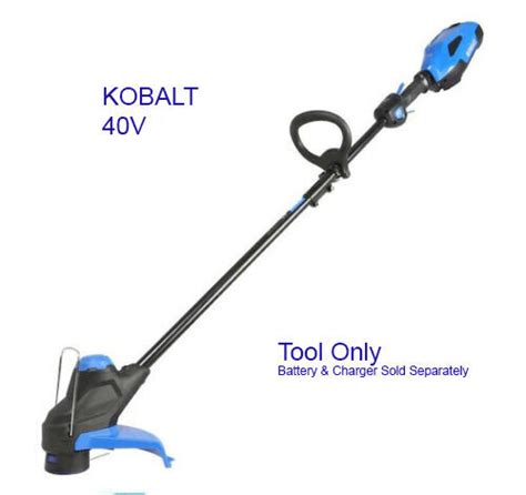 Kobalt 40 Volt Max 12 In Straight Cordless String Trimmer And Edger