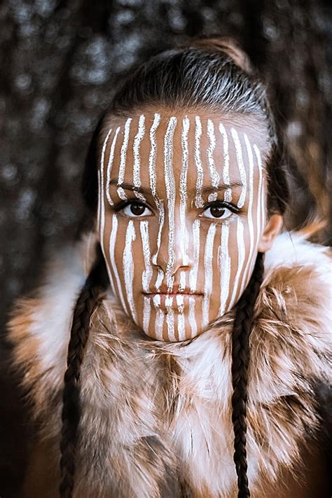 ᴾᴼᶜᴬᴴᴼᴺᵀᴬˢ Native American Face Paint Tribal Face Paint Tribal Makeup