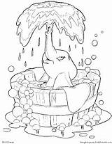 Dumbo Bath Takes Earlymoments Coloring Disney Bonus Activities sketch template