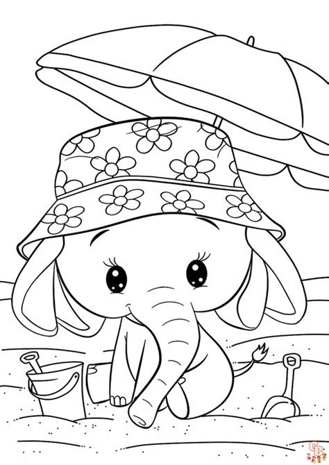 cute elephant coloring pages ektypwsimes dwrean kai eykola gia paidia