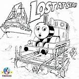 Train Coloring Pages James Thomas Printable Engine Tank Red Getcolorings sketch template