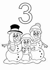 Coloring Night Snowmen Sky Pages Getcolorings sketch template