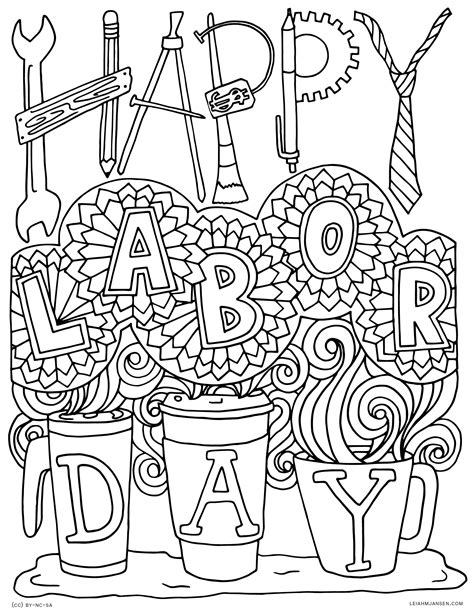 fun coloring pages labor day coloring pages