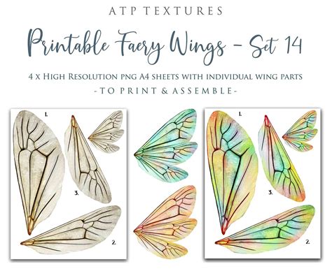 fairy wing templates printable  printable