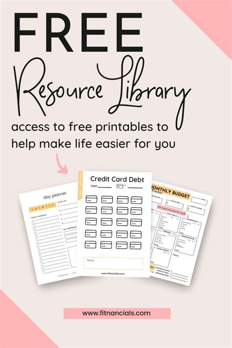 printable library    printables  resource library